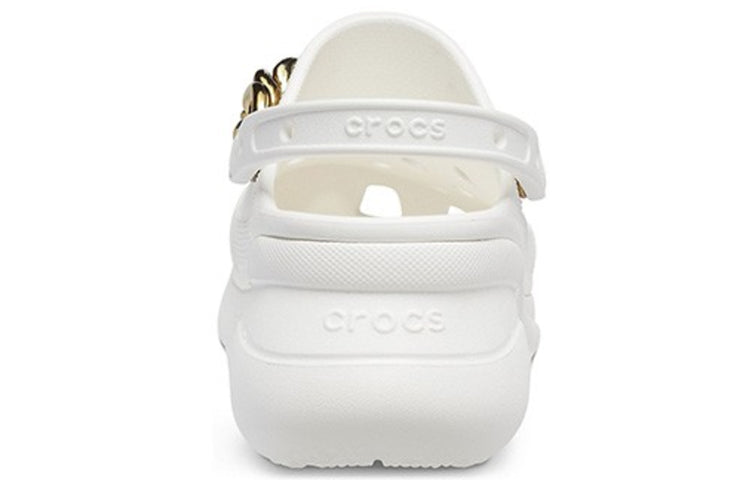 (WMNS) Crocs Retro Chain White Gold Sandals 'White Gold' 206662-19B