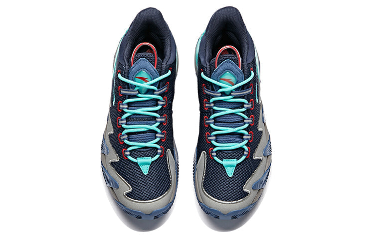 ANTA Basketball Shoes 'Blue Grey Red' 112041606-3