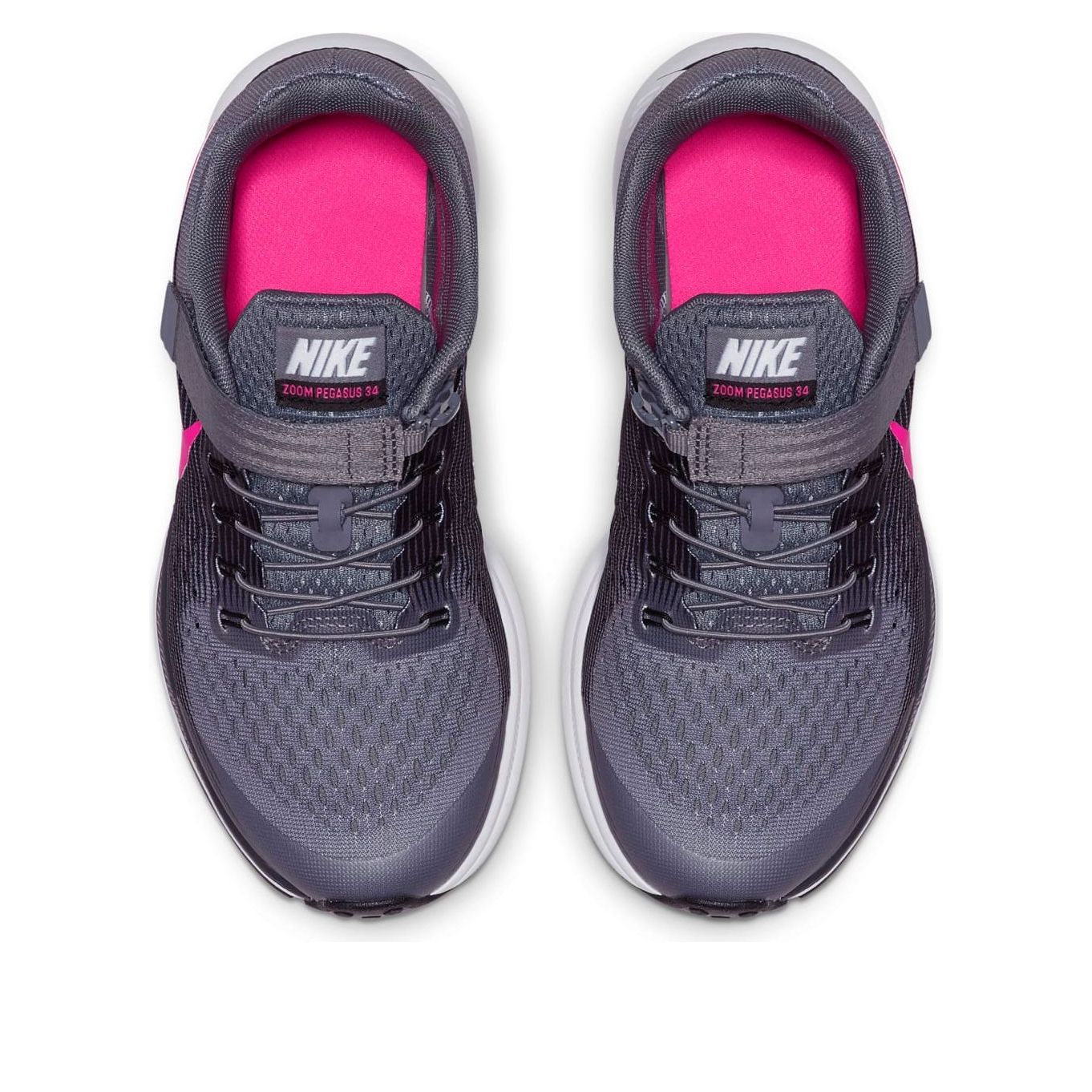 (GS) Nike Air Zoom Pegasus 34 FlyEase 'Grey Pink' 918019-003