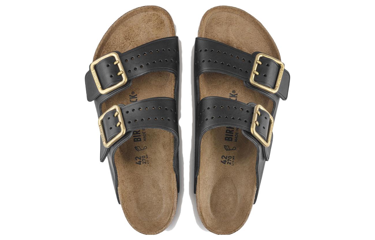 Birkenstock Arizona Bold Leather Sandals 'Black' 1022604
