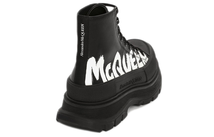 Alexander McQueen Ankle Boots 'Black White' 682422WIABD1070