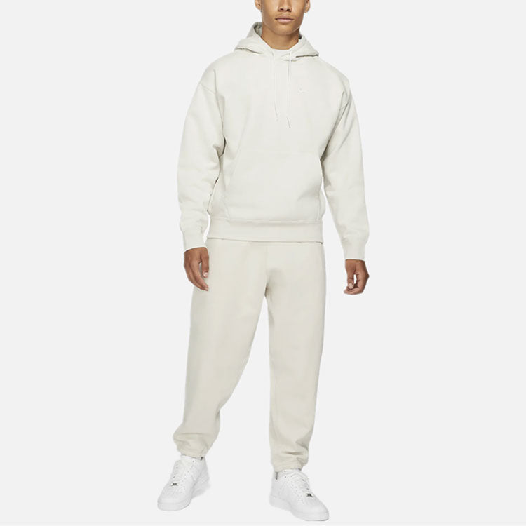 Men's Nike Logo Embroidered Solid Color Fleece Lined White DA0316-072