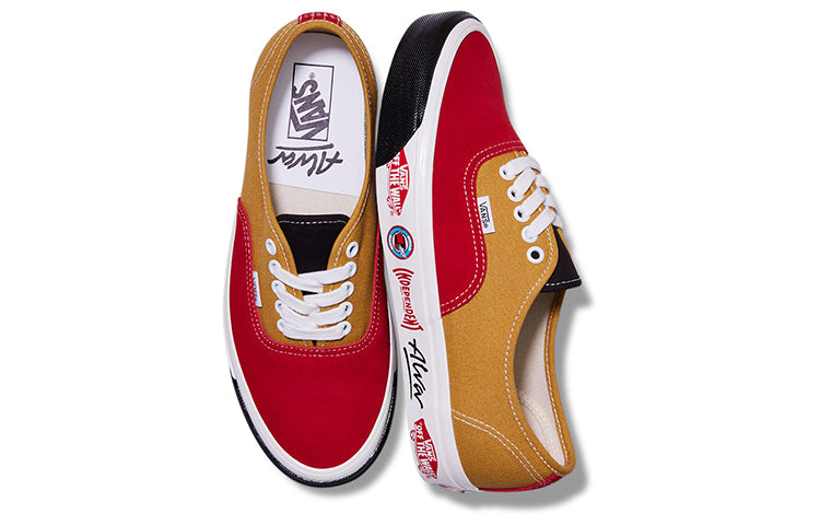 Vans Authentic Low Top Casual Skateboarding Shoes Unisex Red Gold VN0A7Q5CBO4