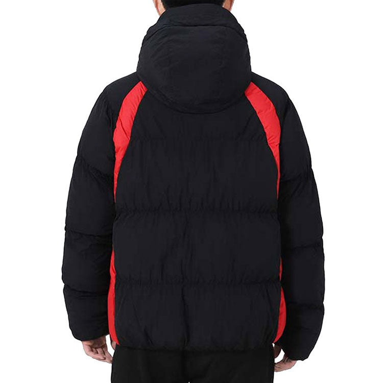 Air Jordan Contrasting Colors Printing Stay Warm hooded Jacket Black DA9807-010