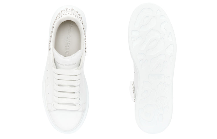 (WMNS) Alexander McQueen Studded Oversized Sneakers 'White' 666406WHQYW9071
