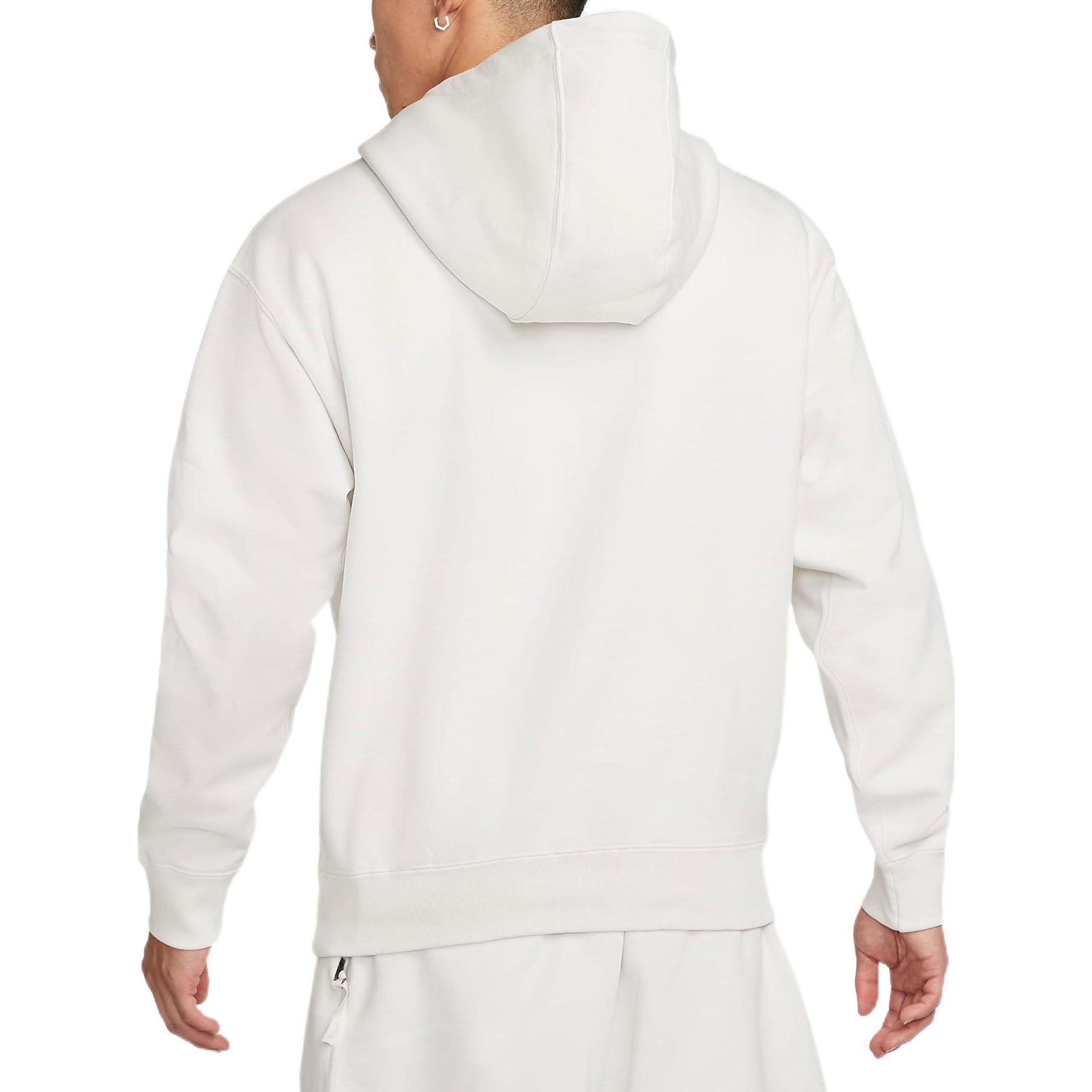 Nike Solid Color Minimalistic Hooded Long Sleeves Hoodie Men's White DA0316-030