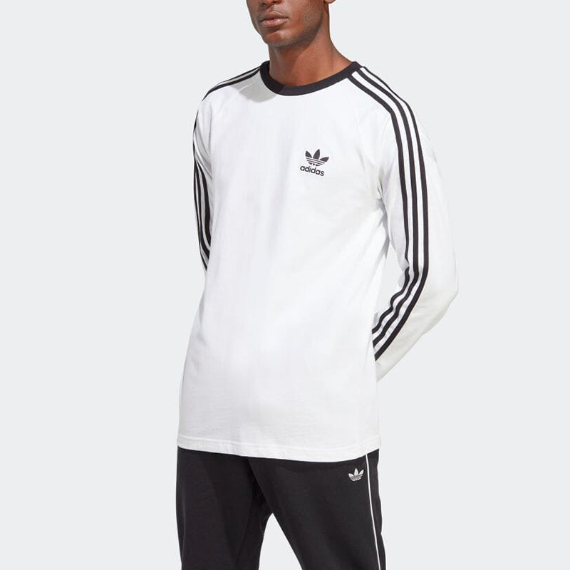 adidas Adicolor Classics 3-Stripes Long Sleeve Tee 'White' IA4879