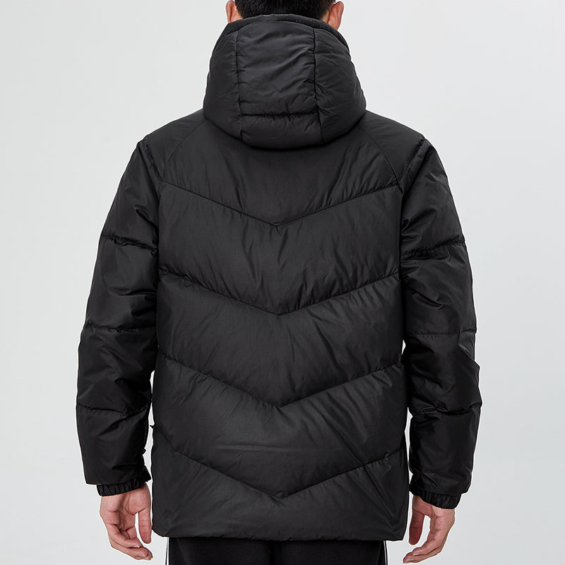 adidas Cb Down Jkt Casual Stay Warm Sports hooded down Jacket Black H20783