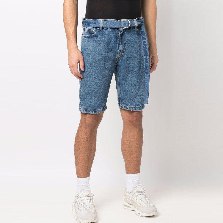 Off-White Belted Denim Shorts OMYC005C99DEN0024949