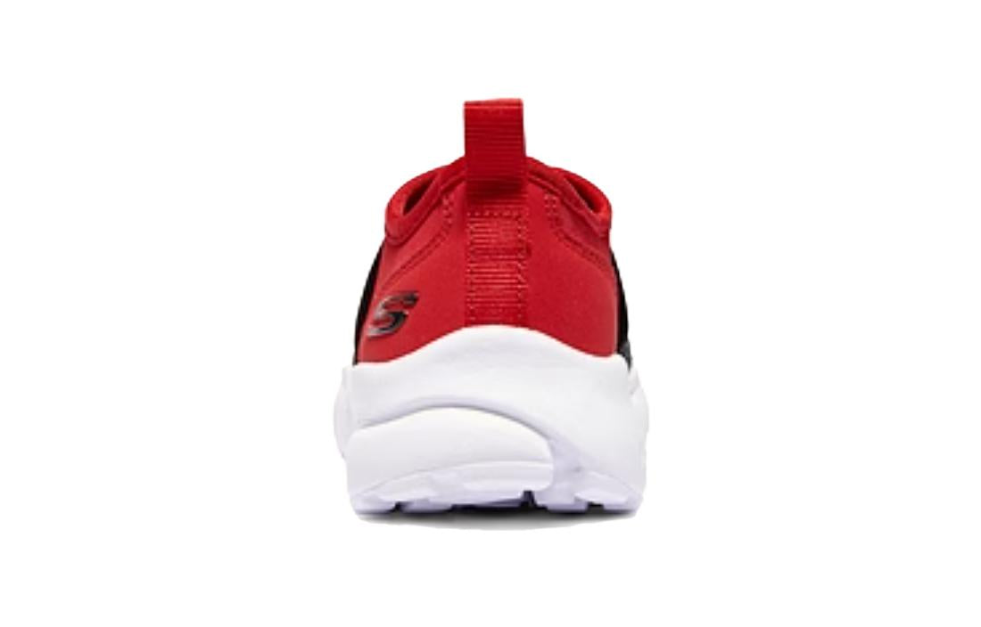 (GS) Skechers Slip-On Sport Shoes 'Black Red' 405215N-BKRD