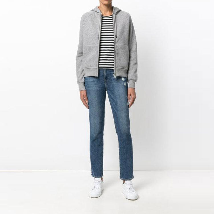 (WMNS) Burberry Zipper hooded Casual Jacket 'Gray' 40561701