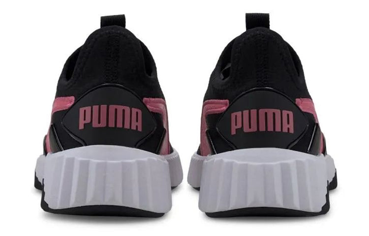 (WMNS) PUMA Defy New Core Sneakers Black/Pink 193059-04