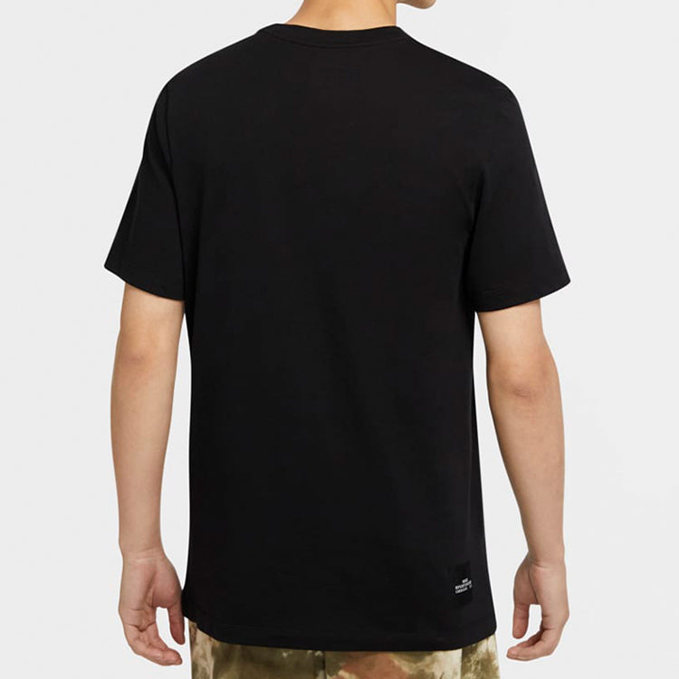 Nike Sportswear Camouflage Swoosh Round Neck Black CU8915-010