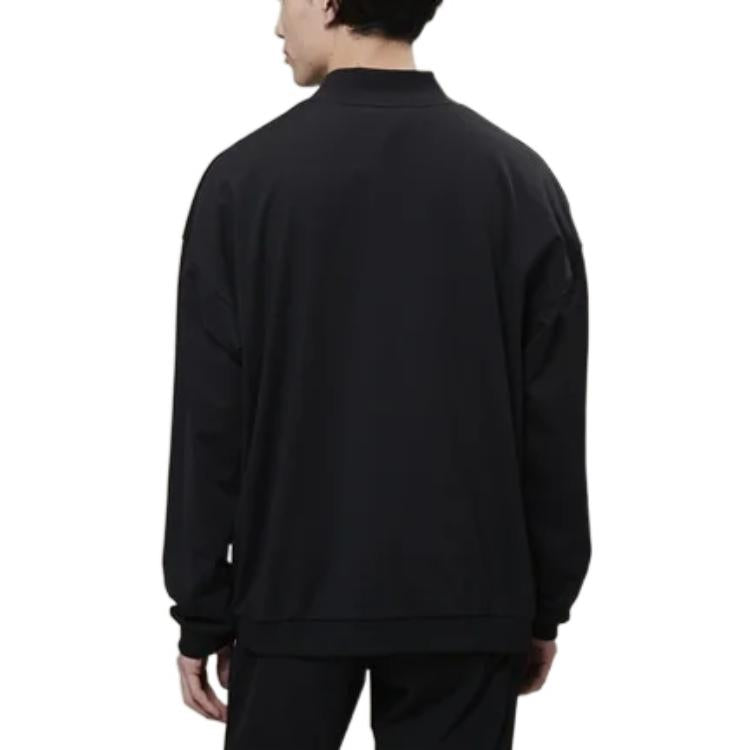 New Balance MET24 Mock Neck Sweat Asia Sizing 'Black' AMT25003-BK