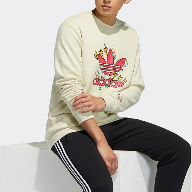 adidas originals Fangtastic Series Disney Mickey Printing Round Neck Pullover H09183
