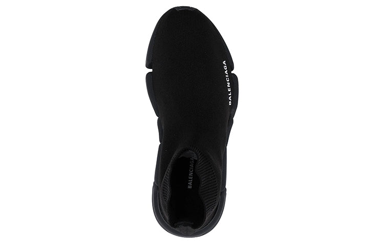(WMNS) Balenciaga Speed 2.0 Sneakers 'Black Shiny Knit with Black Sole Unit' 636833W2AF31000