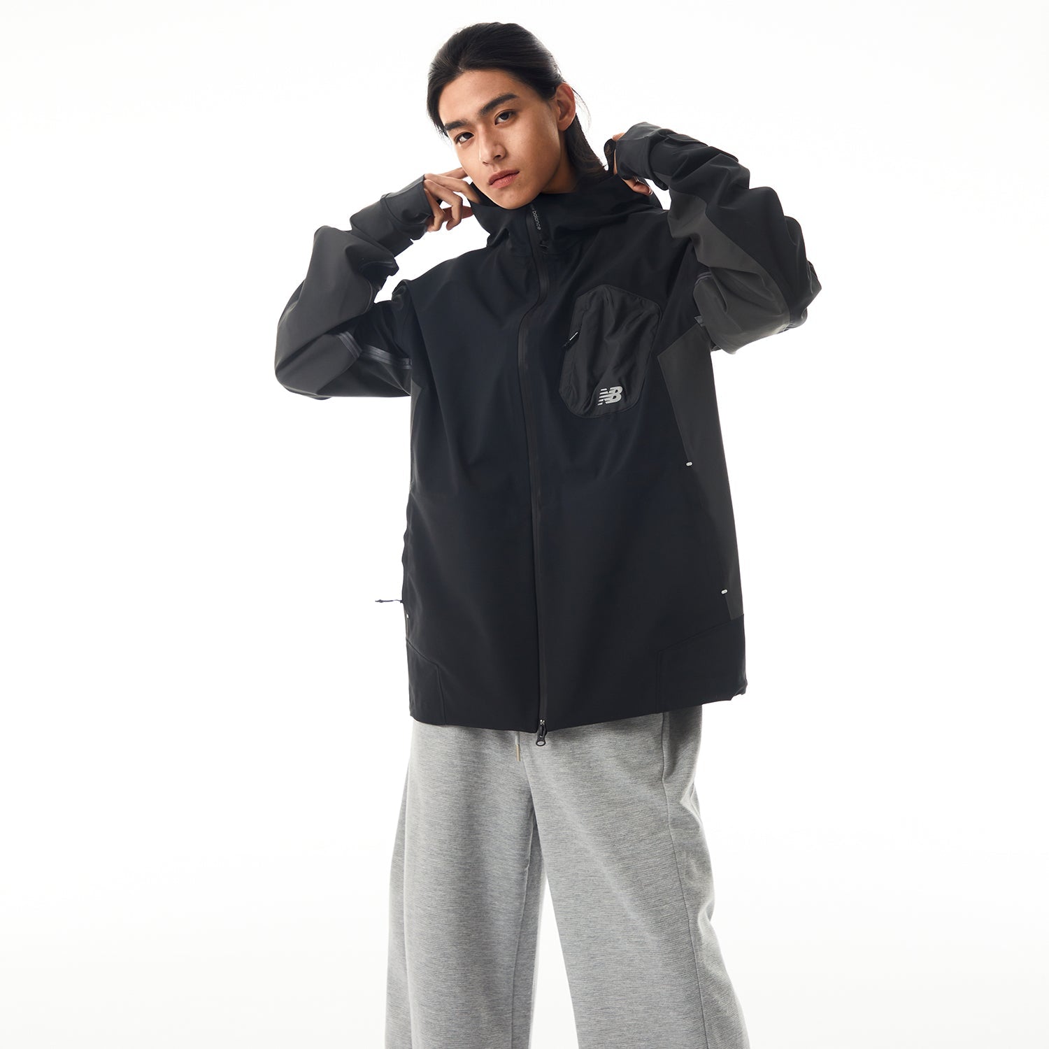 New Balance x LiangDong Pocket Jacket Asia Sizing 'Black' NAE17121-BK