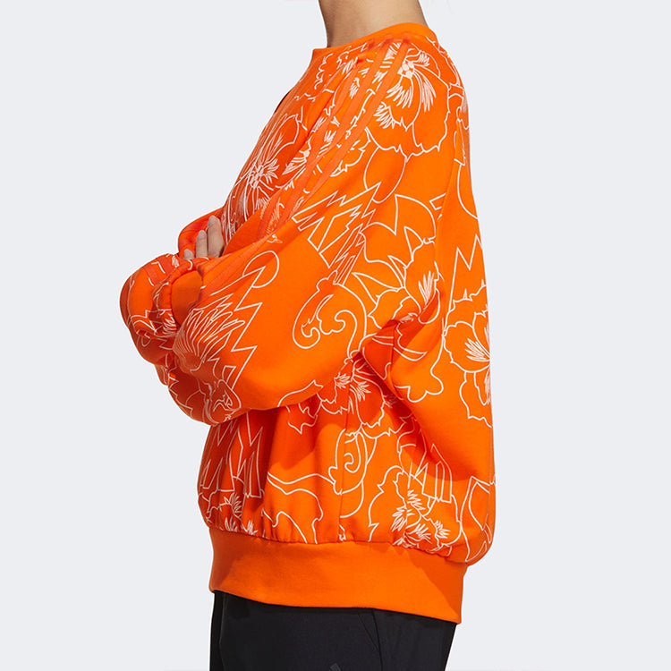 (WMNS) adidas AOP Sweaters 'Orange' GT6487