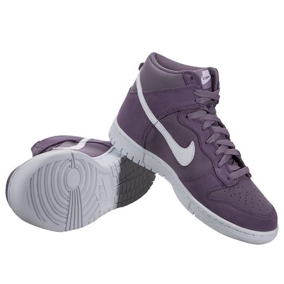 (GS) Nike Dunk High 'White Purple' 308319-500