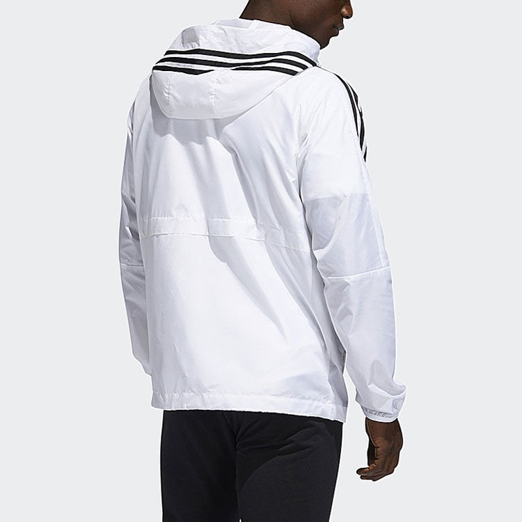 Men's adidas Sports Hooded Jacket White FT2833