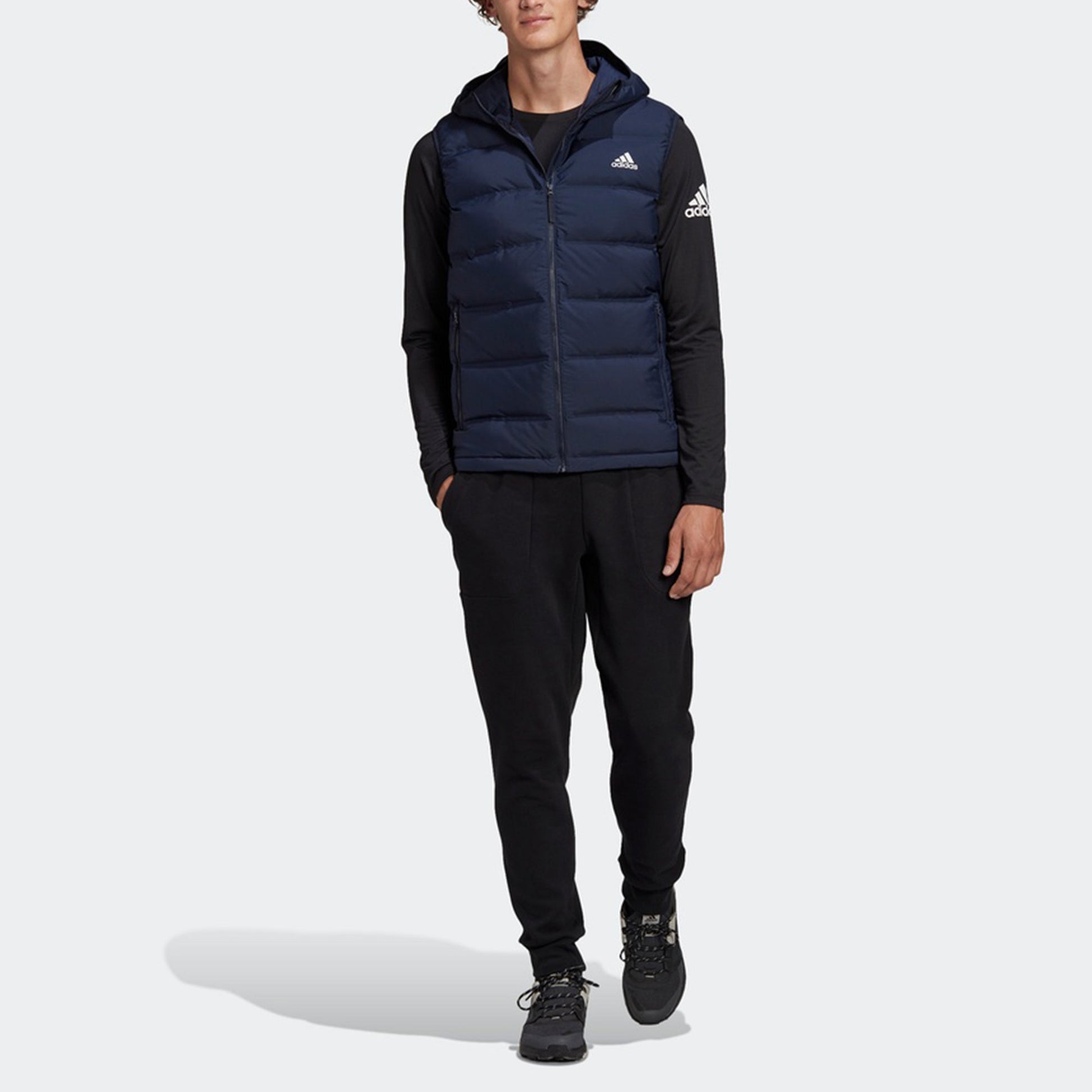 adidas Outdoor Sports hooded down Jacket Blue GK0676