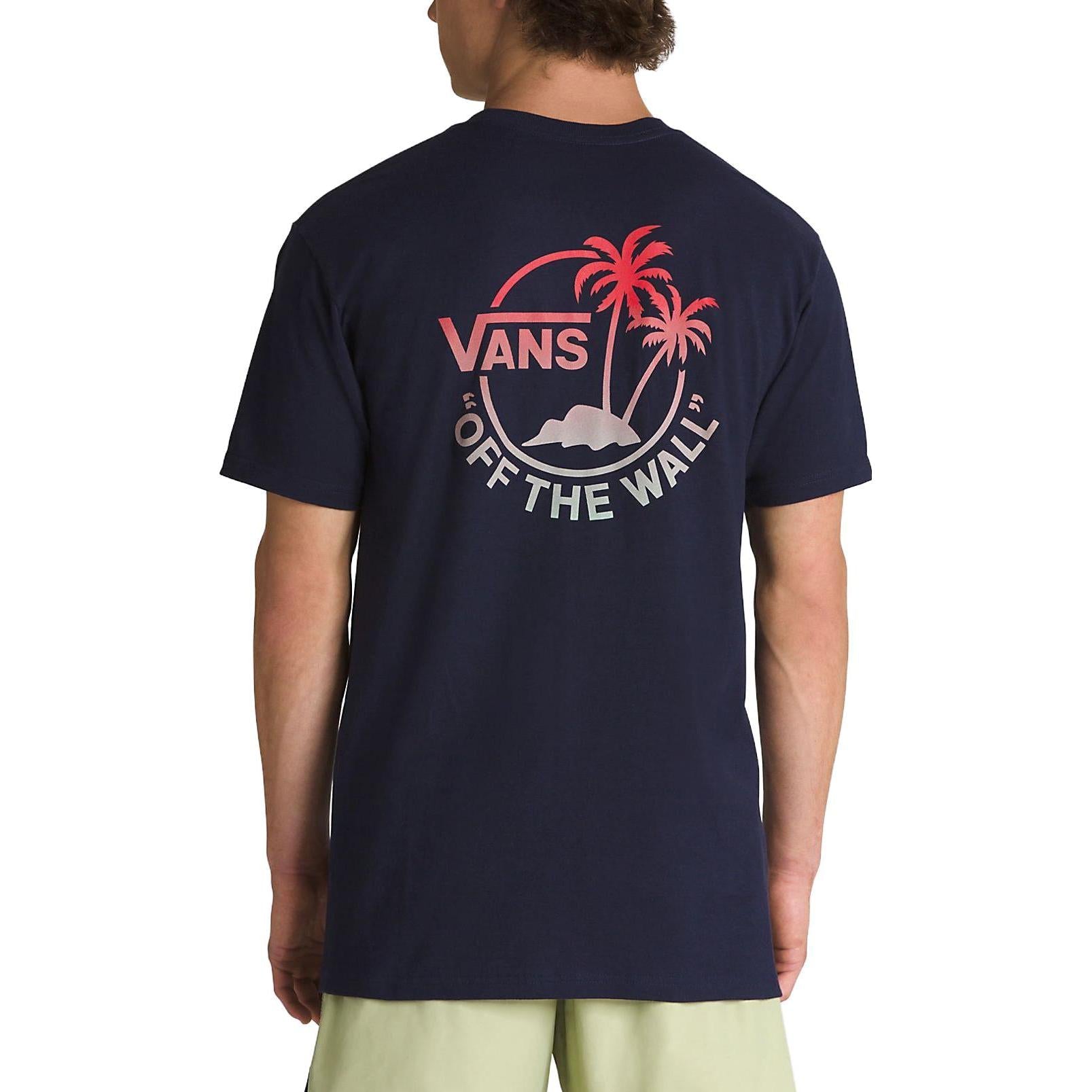 Vans Classic Mini Dual Palm T-Shirt 'Navy' VN0A7SMYCN9