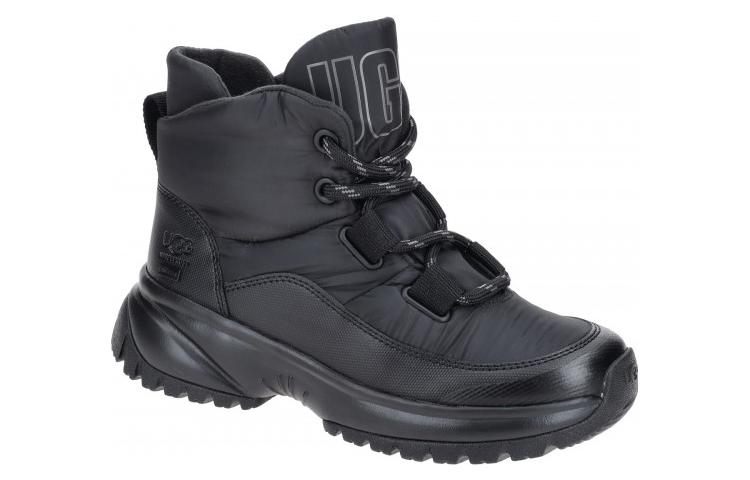 (WMNS) UGG Yose Puffer Lace 'Black' 1143844-BLK