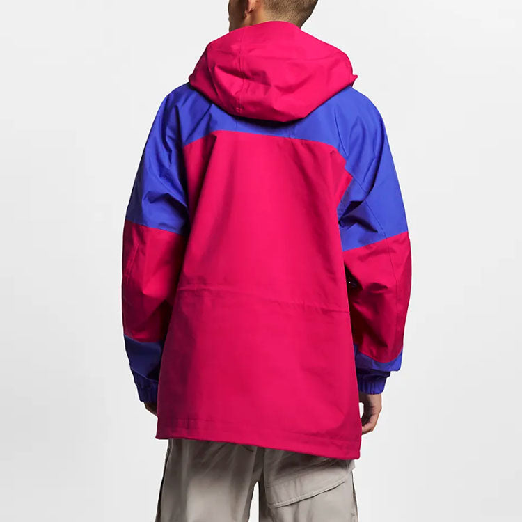 Men's Nike ACG Gore-Tex Outdoor Windproof Hooded Jacket Red Blue 'Rush Pink Hyper Royal' BQ7195-666