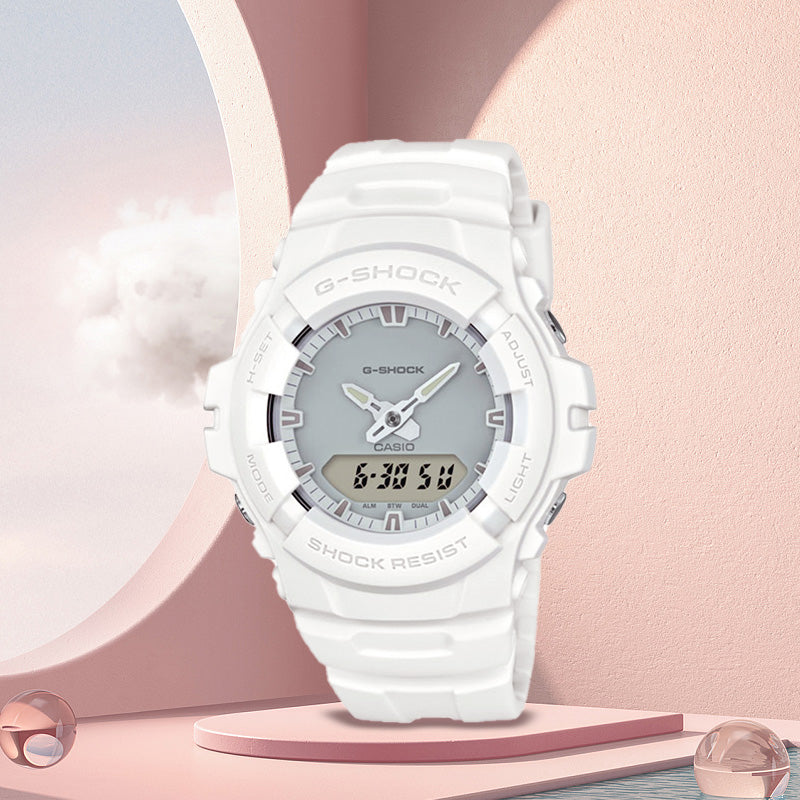 CASIO G-Shock Analog-Digital 'White' G-100CU-7A
