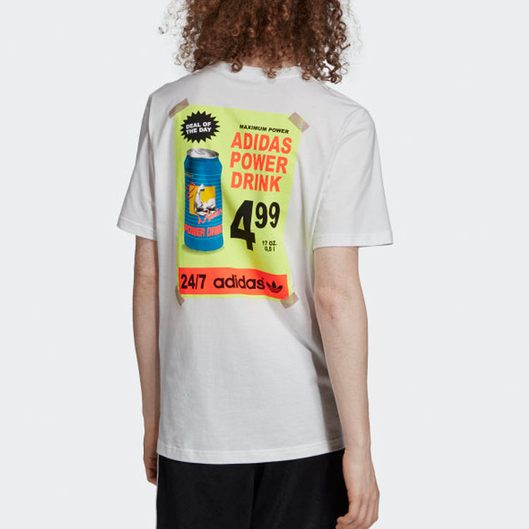 adidas originals Bodega Poster Back Printing Short Sleeve White ED7066