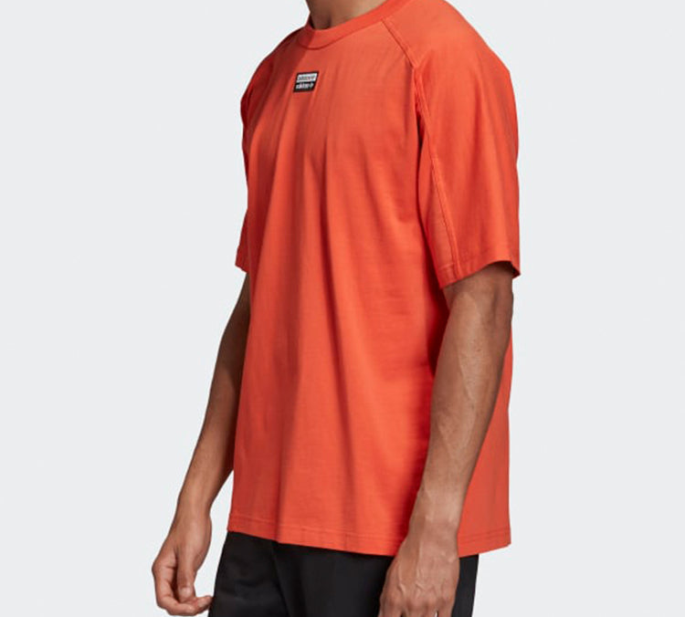 adidas originals Logo Sports Short Sleeve Red FM2221