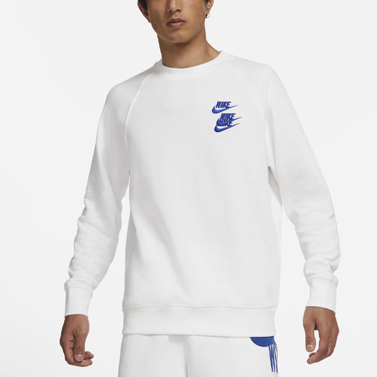 Nike MENS Embroidered 3 Hook Logo Crew-neck White DD0883-100