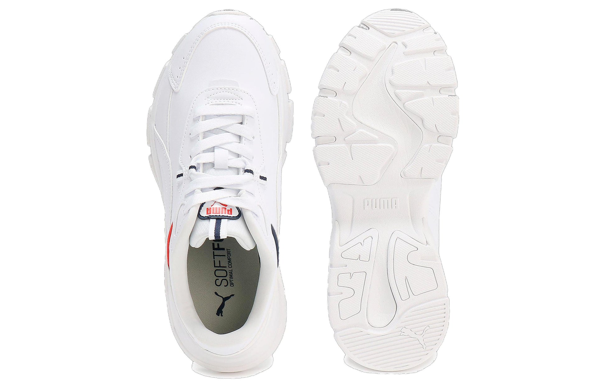 (WMNS) PUMA Cassia Via 'White Red' 394121-03