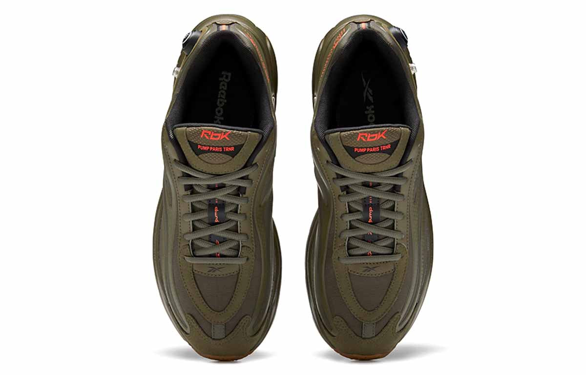 Reebok Premier Pump Paris Running Shoes Black/Green G58045