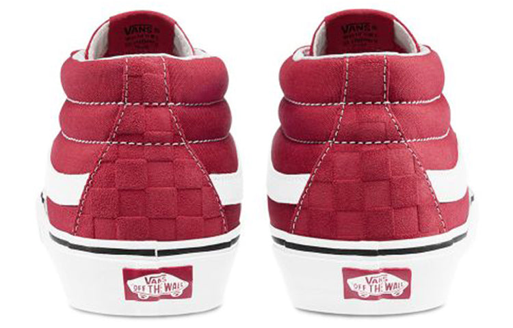 Vans Sk8-Mid Mid-Top skate shoes Unisex Red VN0A3WM3WJ2