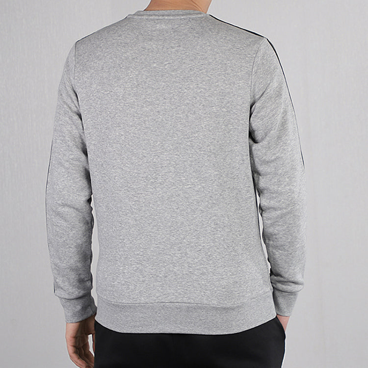 adidas logo Applique Casual Sports Shirt Men Grey DU0486