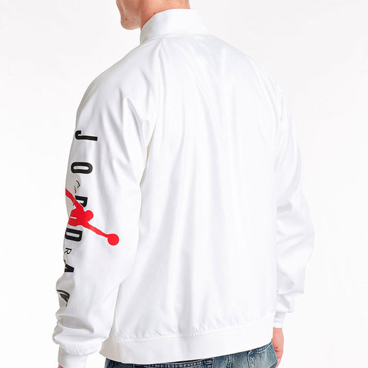 Air Jordan Jumpman Stadium Basketball Sports Logo Printing baseball uniform Jacket White AO0444-100