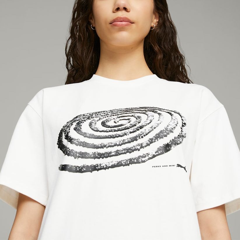 PUMA X Perks And Mini Graphic T-Shirt 'White' 538810-02