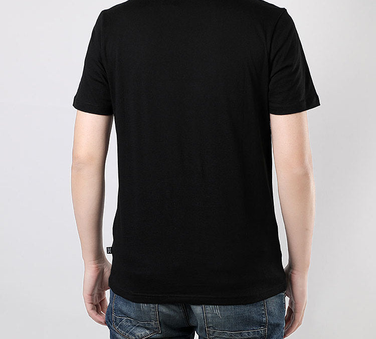PUMA Bronzing Large Logo Printing Short Sleeve Black 586589-01