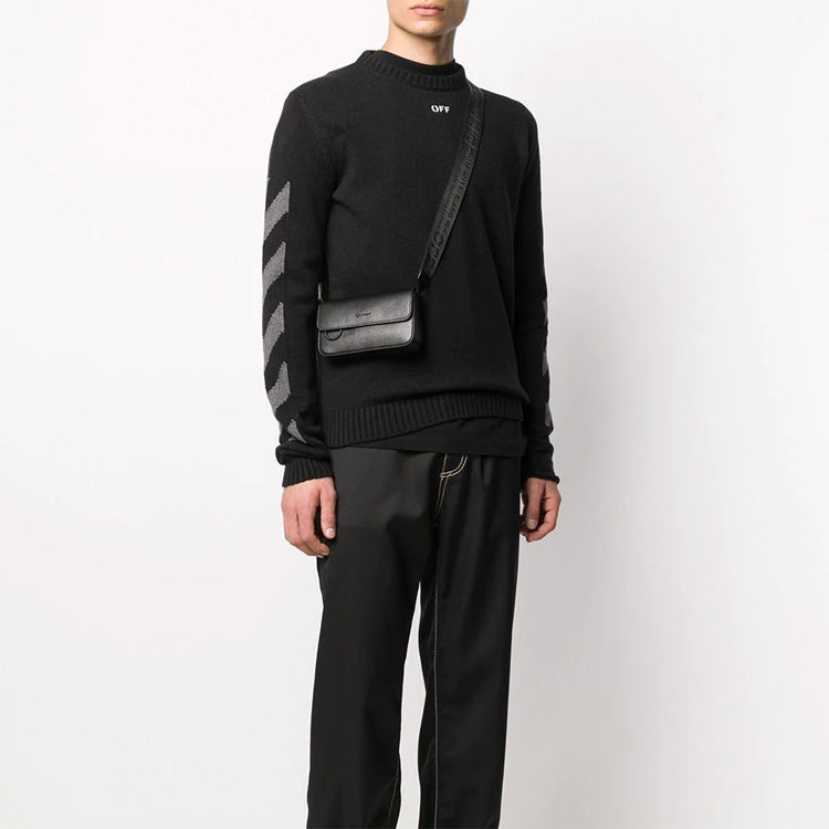 Off-White Logo Long Sleeves Pullover Black OMHE023R20G730181007