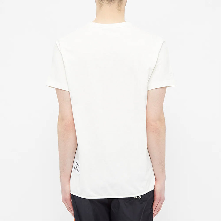 Men's HERON PRESTON SS20 Black White Printing Logo Short Sleeve White HMAA011S209140220188