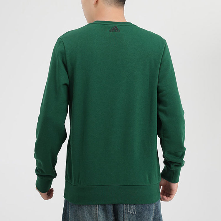 adidas MH GFX BOS SEB Casual Sports Round Neck Pullover Green GR6958