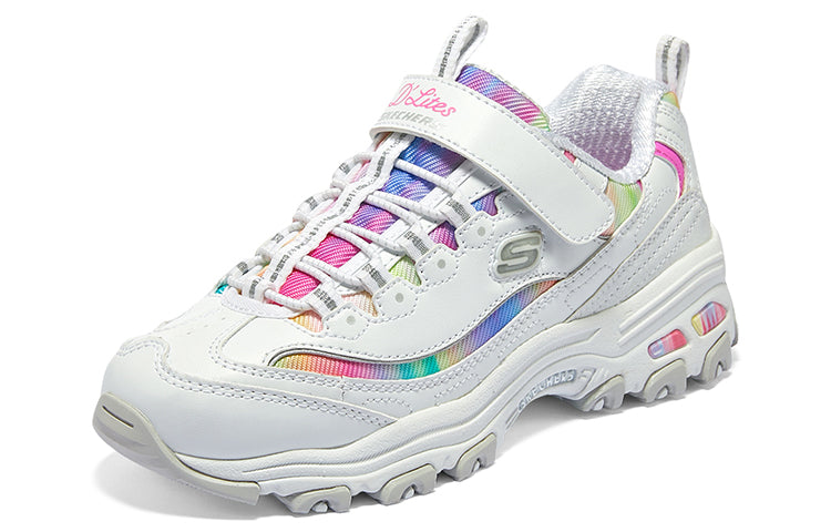 (GS) Skechers DLITES Low 'White Multi' 303905L-WMLT