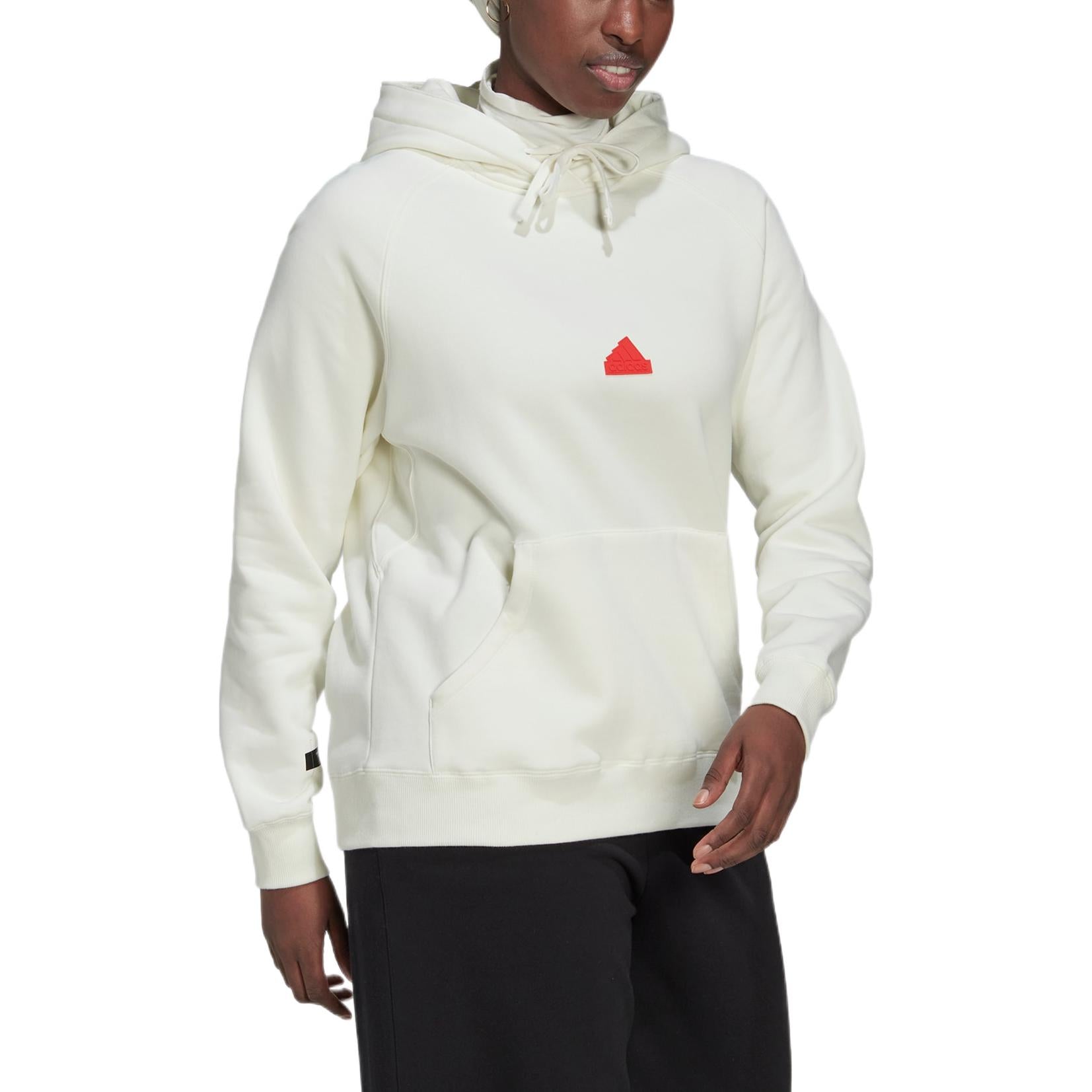 (WMNS) adidas Oversized Hoodie Sweatshirt 'White' HM2852