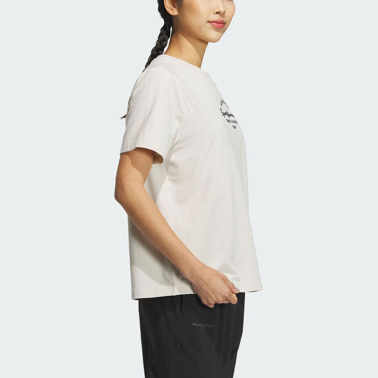 (WMNS) adidas Sportswear Three Stripes T-Shorts 'Beige' IS7403