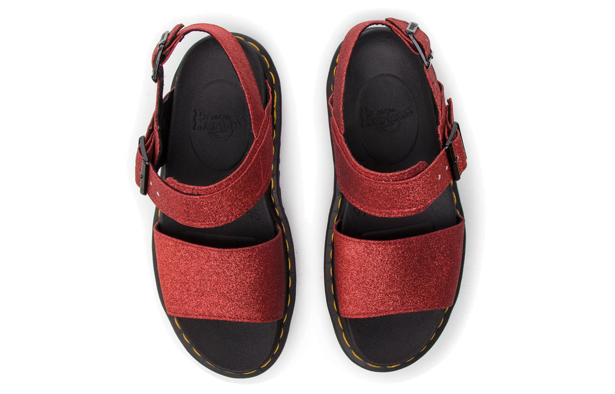 (WMNS) Dr. Martens Flatform-Sandles Red 24818602
