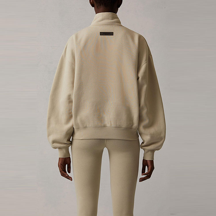 (WMNS) Fear of God Essentials SS22 Half-Zip Pullover 'Wheat' FOG-SS22-206
