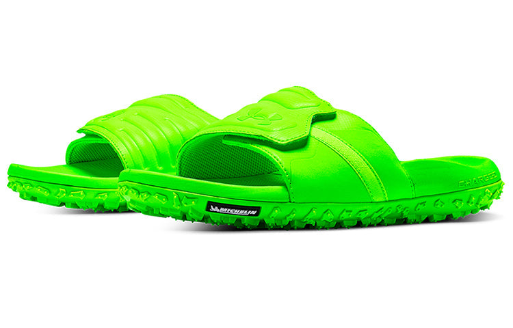 Under Armour Fat Tire Slides 'Hyper Green' 3023749-300