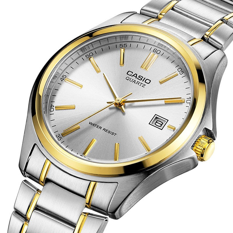 CASIO ENTICER&VINTAGE Series Classic Vintage Simplistic Casual Fashion Couple Silver Analog MTP-1183G-7A&LTP-1183G-7A