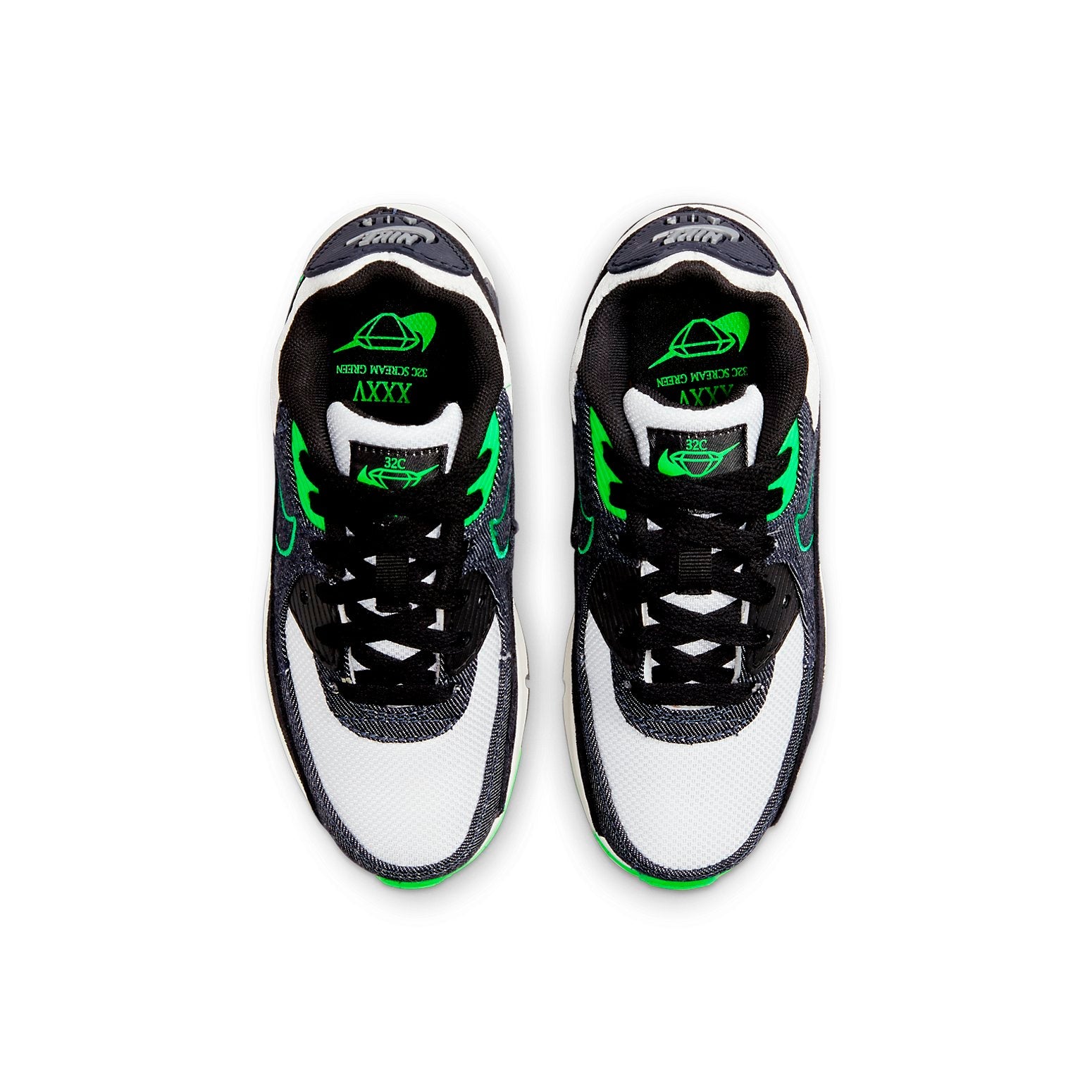 (PS) Nike Air Max 90 Leather SE 'Black Scream Green' DN4377-001
